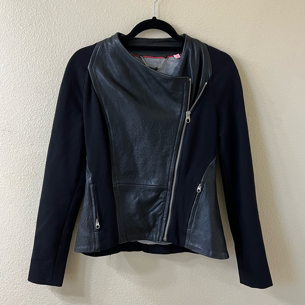 TED BAKER Leather Moto Jacket